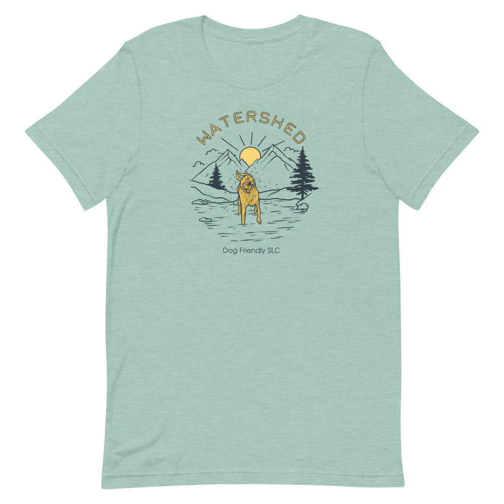 Robin Egg Blue Utah Watershed T-Shirt